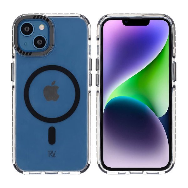 Rvelon iPhone 13/iPhone 14 Deksel TPU MagSafe Svart