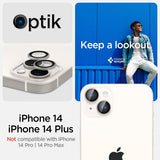 Spigen iPhone 14/iPhone 14 Plus Kamerabeskytter GLAS.tR EZ Fit Optik Pro Starlight 2-pakning