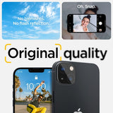 Spigen iPhone 14/iPhone 14 Plus Kamerabeskytter Glas.tR Optik 2-pakning Svart