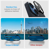 Spigen iPhone 14/iPhone 14 Plus Kamerabeskytter Glas.tR Optik 2-pakning Svart