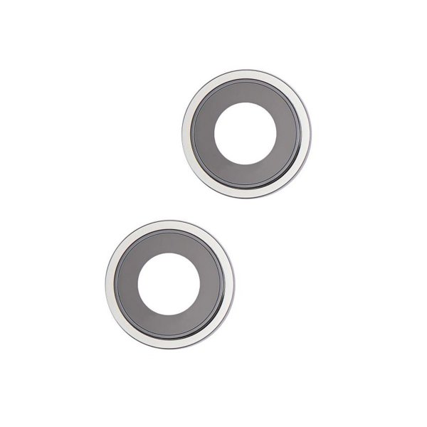 iPhone 14 kameralinse med ramme - Silver