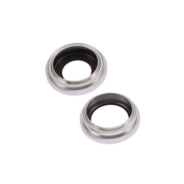 iPhone 14 kameralinse med ramme - Silver