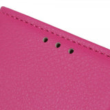 iPhone 14 Plus Etui Litchi Magenta