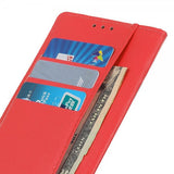 iPhone 14 Plus Etui Litchi Rød