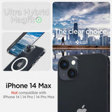 Spigen iPhone 14 Plus Deksel Crystal Hybrid MagFit Hvit