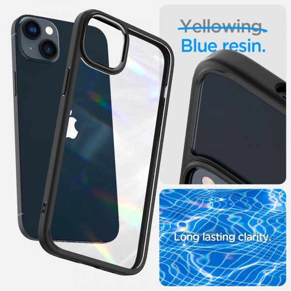 Spigen iPhone 14 Plus Deksel Crystal Hybrid Matte Black