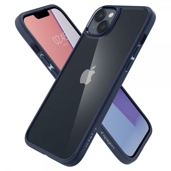Spigen iPhone 14 Plus Deksel Crystal Hybrid Navy Blue