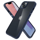 Spigen iPhone 14 Plus Deksel Crystal Hybrid Navy Blue