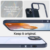 Spigen iPhone 14 Plus Deksel Crystal Hybrid Navy Blue