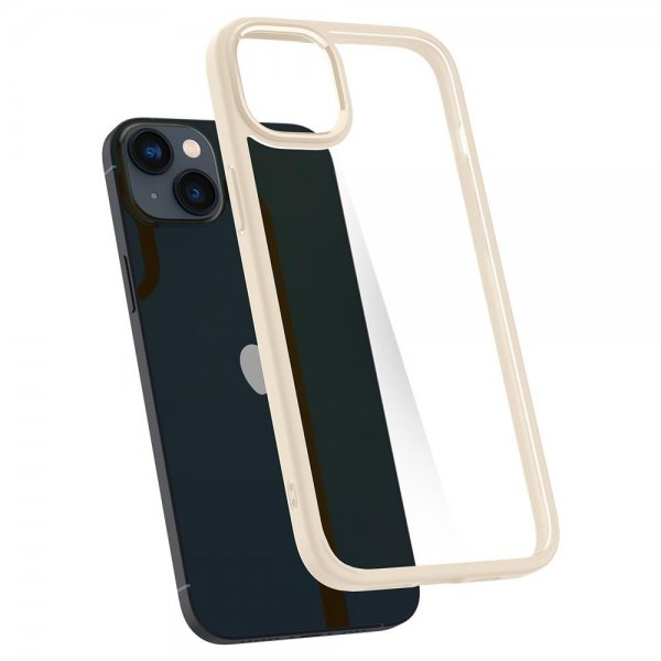 Spigen iPhone 14 Plus Deksel Crystal Hybrid Sand Beige