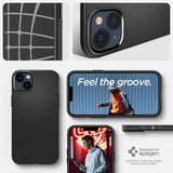 Spigen iPhone 14 Plus Deksel Liquid Air Matte Black