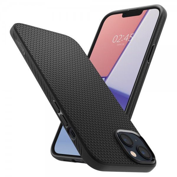 Spigen iPhone 14 Plus Deksel Liquid Air Matte Black