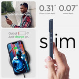 Spigen iPhone 14 Plus Deksel Liquid Air Navy Blue