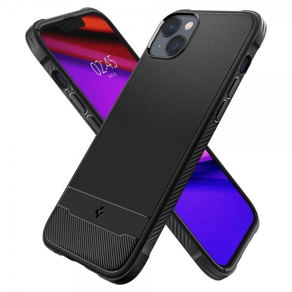 Spigen iPhone 14 Plus Deksel Rugged Armor MagFit Matte Black