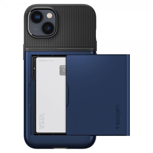 Spigen iPhone 14 Plus Deksel Slim Armor CS Navy Blue