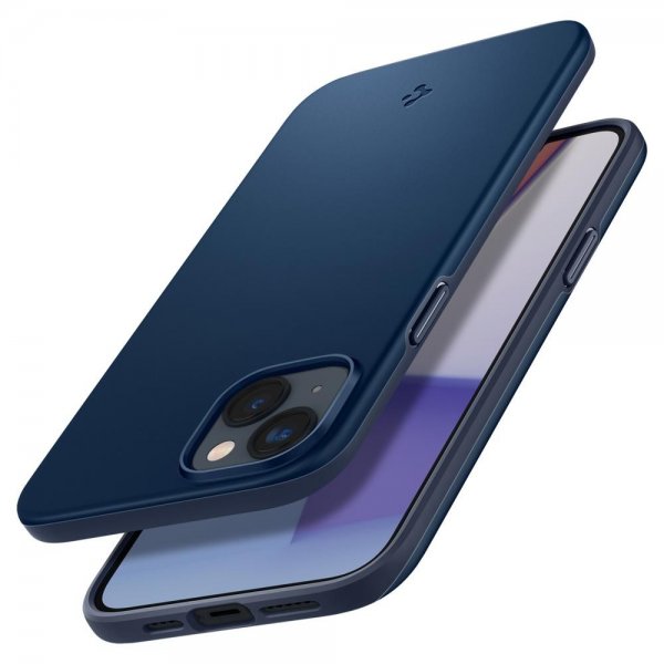 Spigen iPhone 14 Plus Deksel Thin Fit Navy Blue