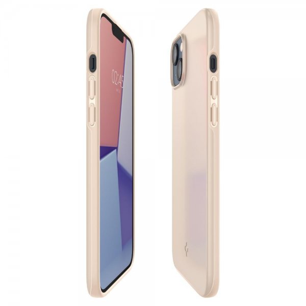 Spigen iPhone 14 Plus Deksel Thin Fit Sand Beige