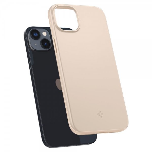 Spigen iPhone 14 Plus Deksel Thin Fit Sand Beige
