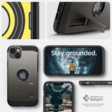 Spigen iPhone 14 Plus Deksel Tough Armor MagFit Gunmetal