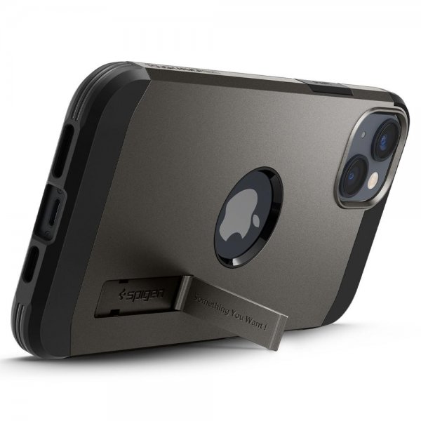 Spigen iPhone 14 Plus Deksel Tough Armor MagFit Gunmetal