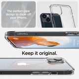 Spigen iPhone 14 Plus Deksel Ultra Hybrid Crystal Clear