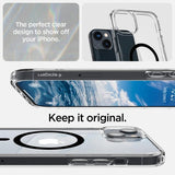 Spigen iPhone 14 Plus Deksel Ultra Hybrid MagFit Svart