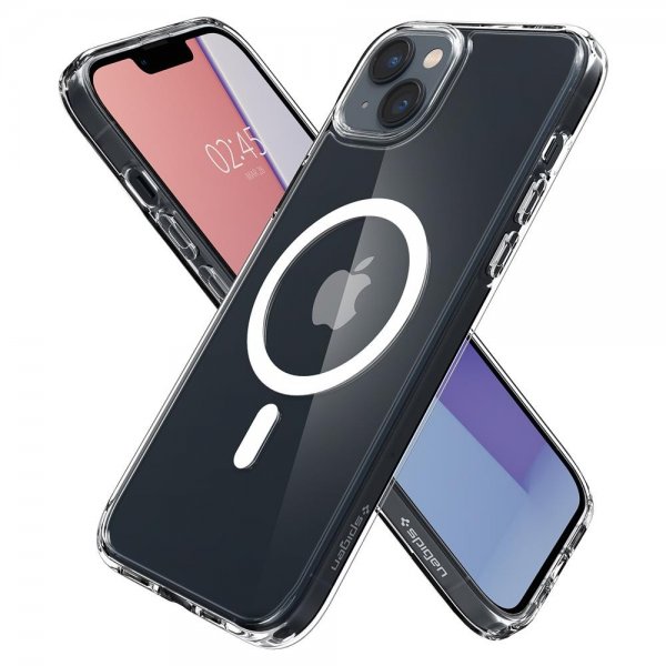 Spigen iPhone 14 Plus Deksel Ultra Hybrid MagFit Hvit