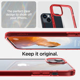 Spigen iPhone 14 Plus Deksel Ultra Hybrid Red Crystal