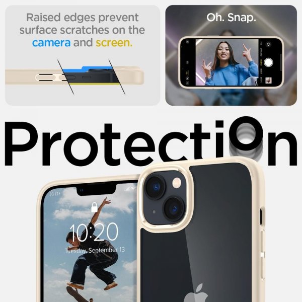 Spigen iPhone 14 Plus Deksel Ultra Hybrid Sand Beige