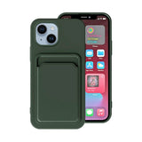iPhone 14 Deksel Kortholder Grønn