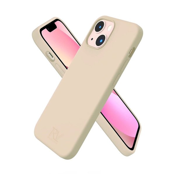 Rvelon iPhone 14 Deksel Silikon Beige