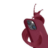 Rvelon iPhone 14 Deksel Silikon MagSafe Rød