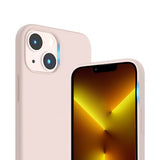 Rvelon iPhone 14 Deksel Silikon MagSafe Sandrosa