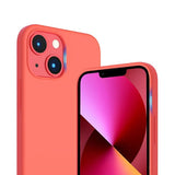 Rvelon iPhone 14 Deksel Silikon Rosa