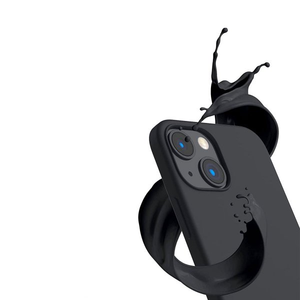 Rvelon iPhone 14 Deksel Silikon Svart