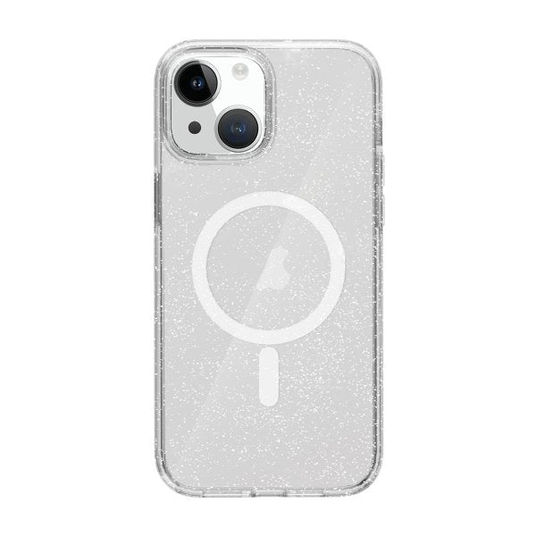 iPhone 14 Deksel Glitter Støtsikker Transparent