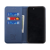 Rvelon iPhone 14 Etui Utbrettbar Kortlomme Blå