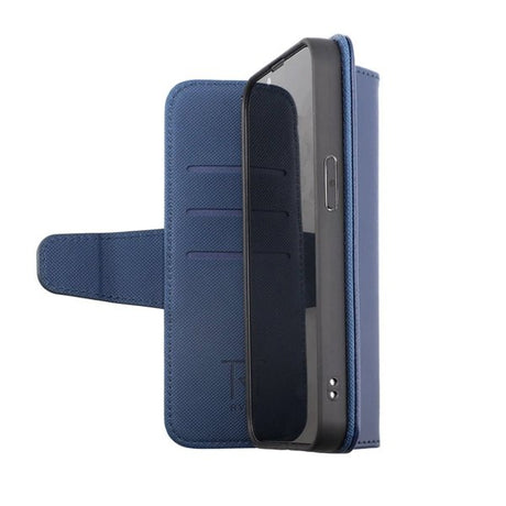 Rvelon iPhone 14 Etui Utbrettbar Kortlomme Blå