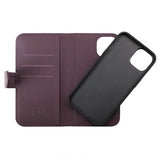 Rvelon iPhone 14 Etui Detachable Wallet Case Lilla