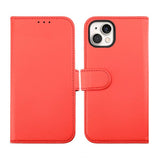 Rvelon iPhone 14 Etui Detachable Wallet Case Rød
