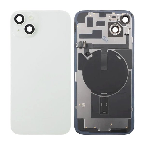 iPhone 14 Plus Baksideglass Komplett - Hvit
