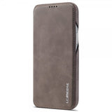 Lc.Imeeke iPhone 14 Plus Etui Flip Mørkebrun