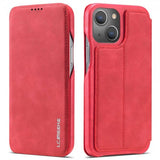 Lc.Imeeke iPhone 14 Plus Etui Flip Rød