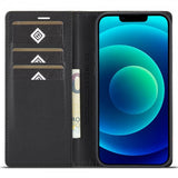 Lc.Imeeke iPhone 14 Plus Etui Karbonfibertekstur Rød Stripe Horizontal