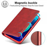 Lc.Imeeke iPhone 14 Plus Etui Kortlomme Utside Rød