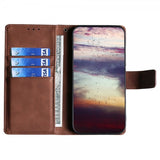 iPhone 14 Plus Etui Krokodillemønster Brun