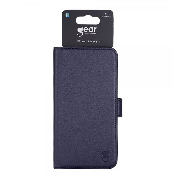 Gear iPhone 14 Plus Etui med Kortlomme Blå