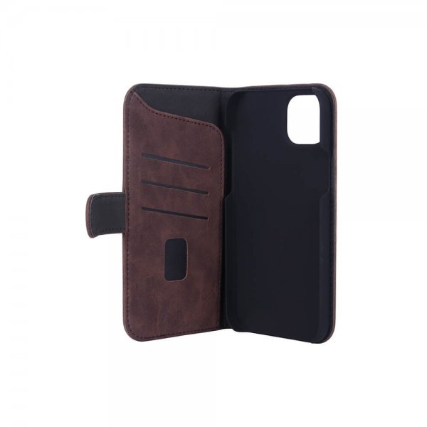 Gear iPhone 14 Plus Etui med Kortlomme Brun
