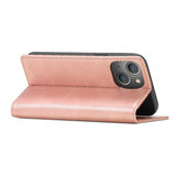 Lc.Imeeke iPhone 14 Plus Etui med Kortlomme flipp Rosegull