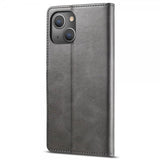 Lc.Imeeke iPhone 14 Plus Etui med Kortlomme stativfunksjon Grå